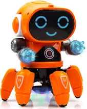 VGRASSP Bot Robot Pioneer Colorful Lights and Music All Direction Movement Dancing Robot Toys for Boys and Girls